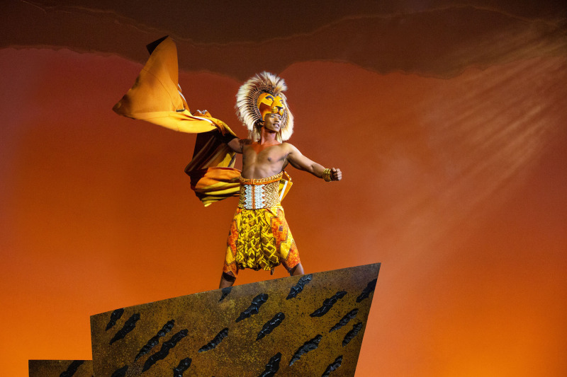 Aphiwe Nyezi as Simba in the Toronto Production of THE LION KING. ©Disney. Photo Credit: Cylla von Tiedemann